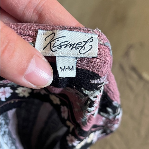 Floral Black and Pink Women's Top - Picture 2 of 2